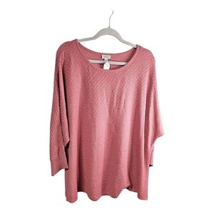 Women's Pink Textured Top